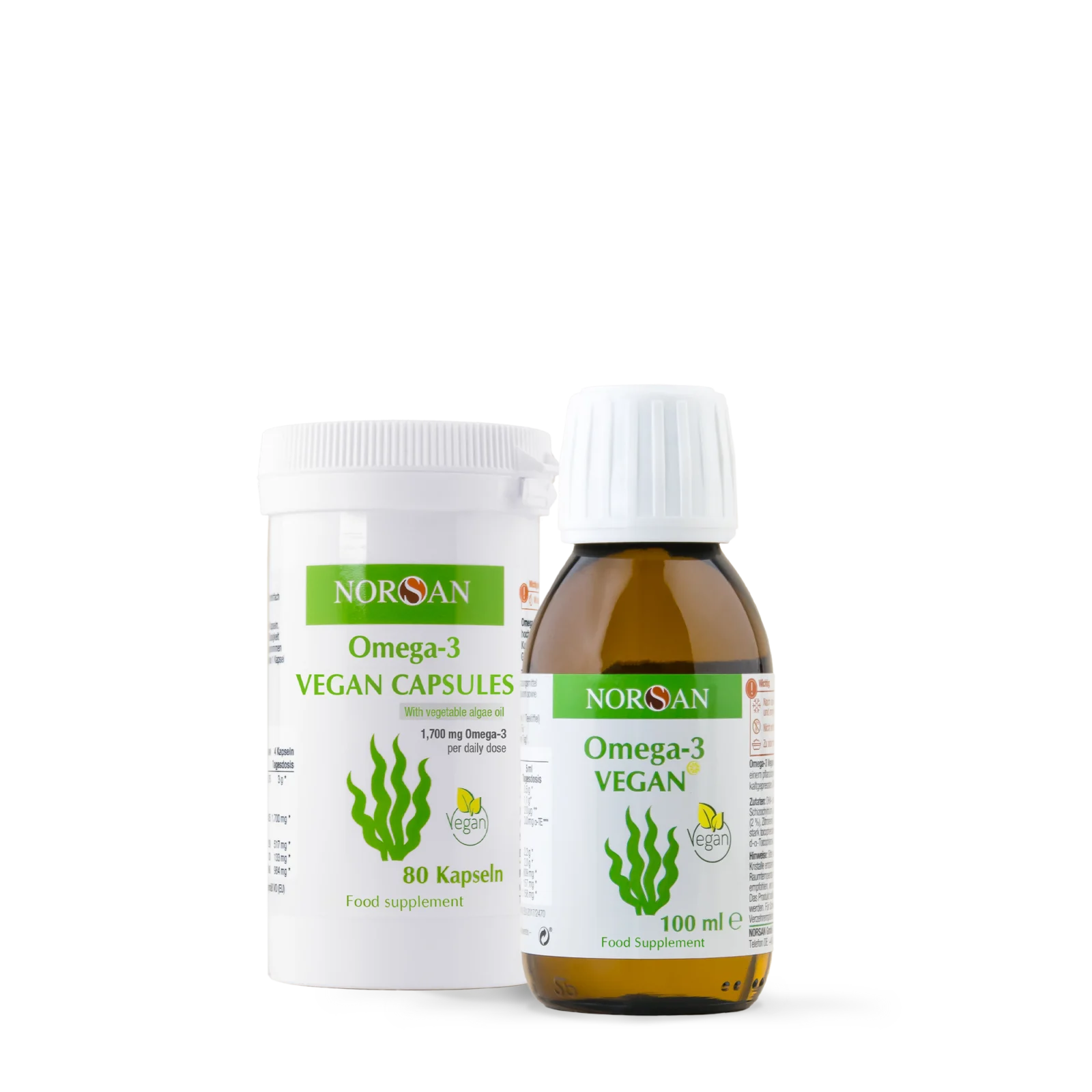 Omega-3 Vegan Oil + Capsules